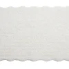 Tapis shaggy à poils longs bords ondulés - 160 x 230 cm - Blanc - NERIDA