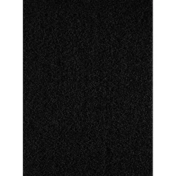 Tapis shaggy tissé motif uni SG LOCA, noir