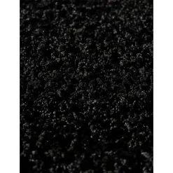 Tapis shaggy tissé motif uni SG LOCA, noir