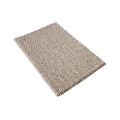Tapis shaggy tissé motif uni SG LOCA, beige