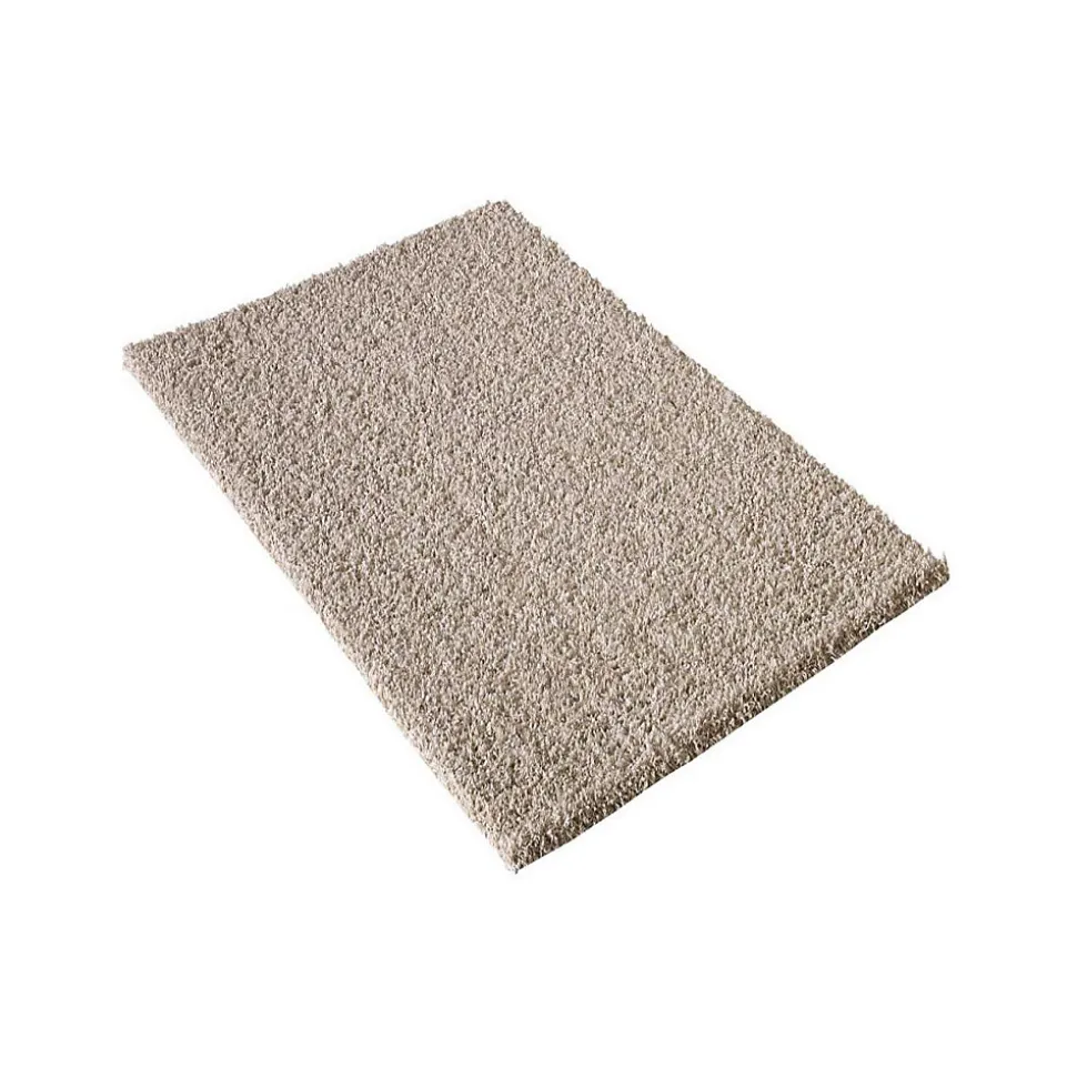 Tapis shaggy tissé motif uni SG LOCA, beige