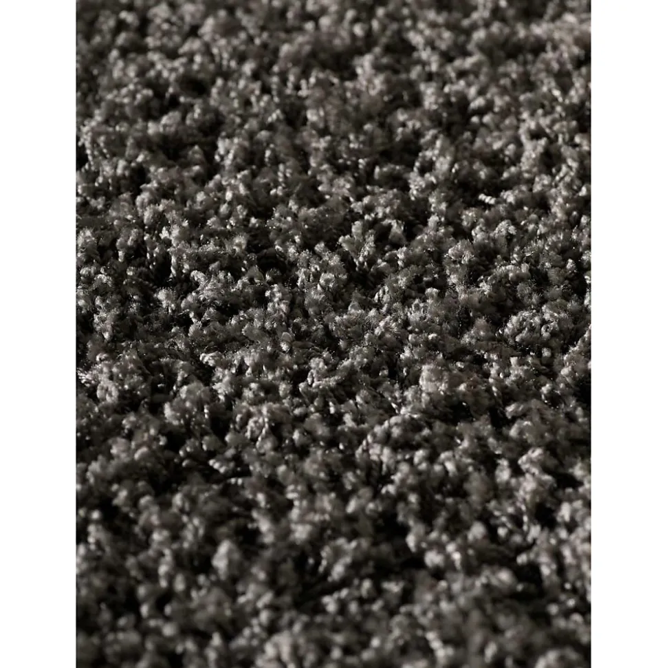Tapis shaggy tissé motif uni SG LOCA, gris