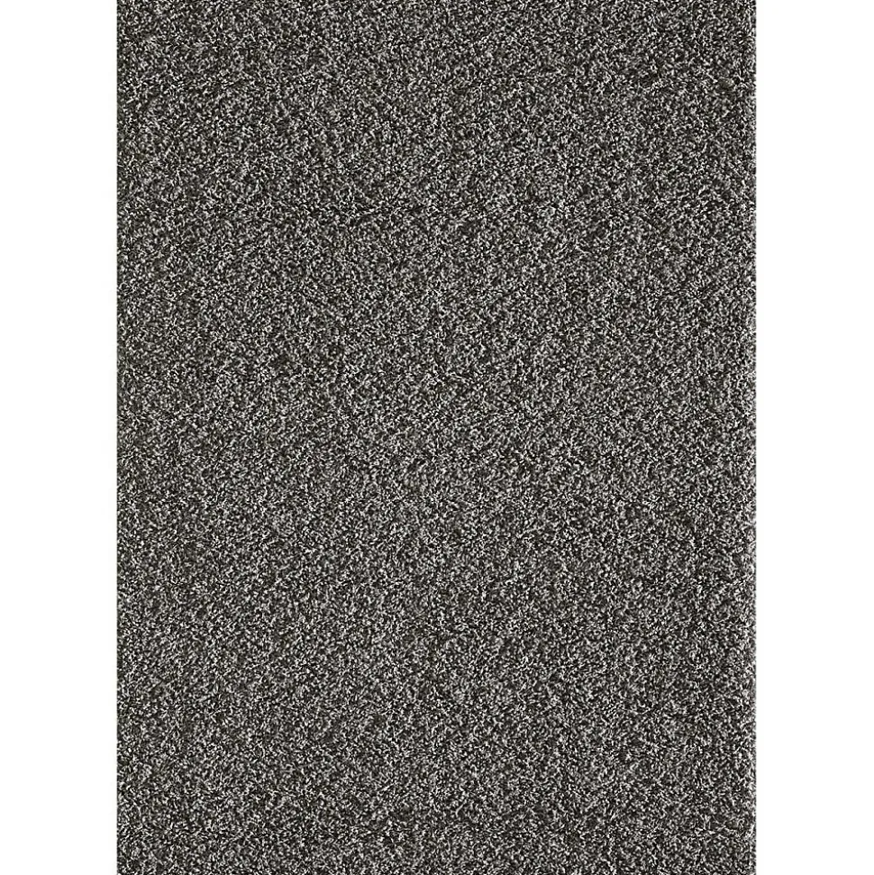 Tapis shaggy tissé motif uni SG LOCA, gris