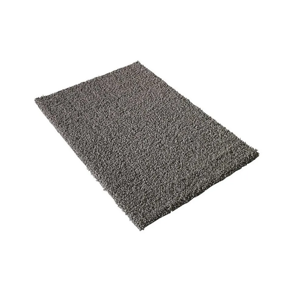 Tapis shaggy tissé motif uni SG LOCA, gris