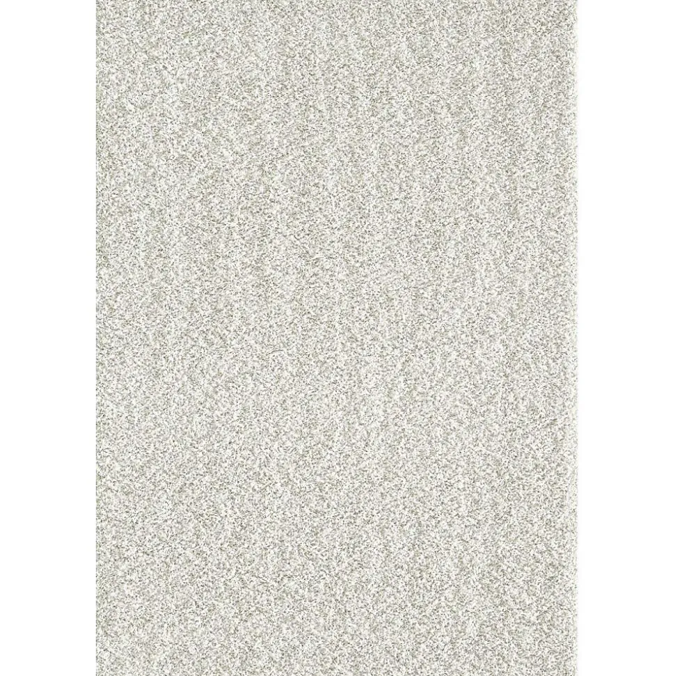 Tapis shaggy tissé motif uni SG LOCA, crème