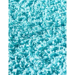 Tapis shaggy tissé motif uni SG LOCA, bleu