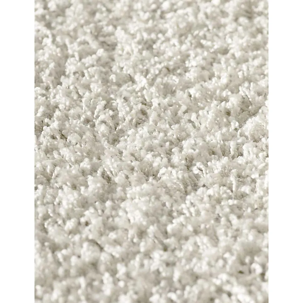 Tapis shaggy tissé motif uni SG LOCA, crème