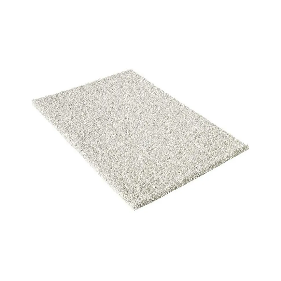 Tapis shaggy tissé motif uni SG LOCA, crème