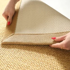 Tapis Sisal - Tulum miel - Ganse lin Camel - 200 x 290 cm