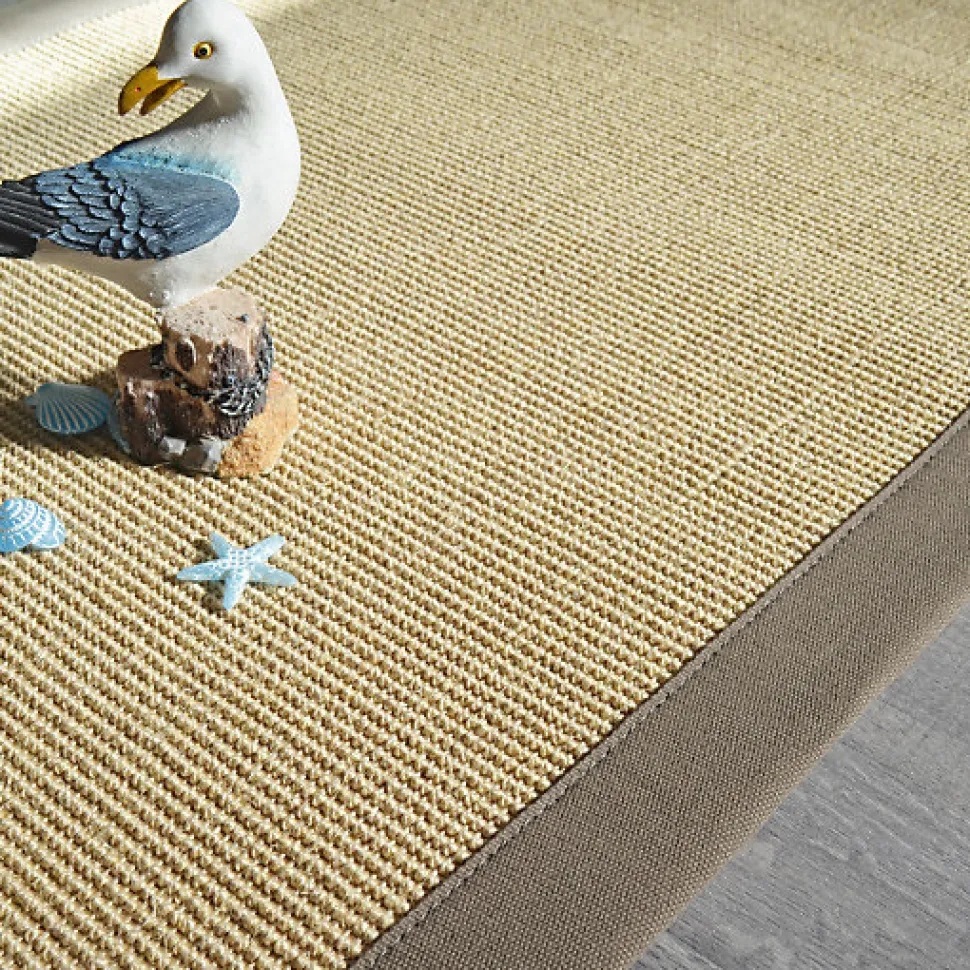 Tapis sisal Yucatan sable - Ganse taupe - 200 x 290 cm