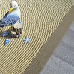 Tapis sisal Yucatan sable - Ganse taupe - 80 x 150 cm