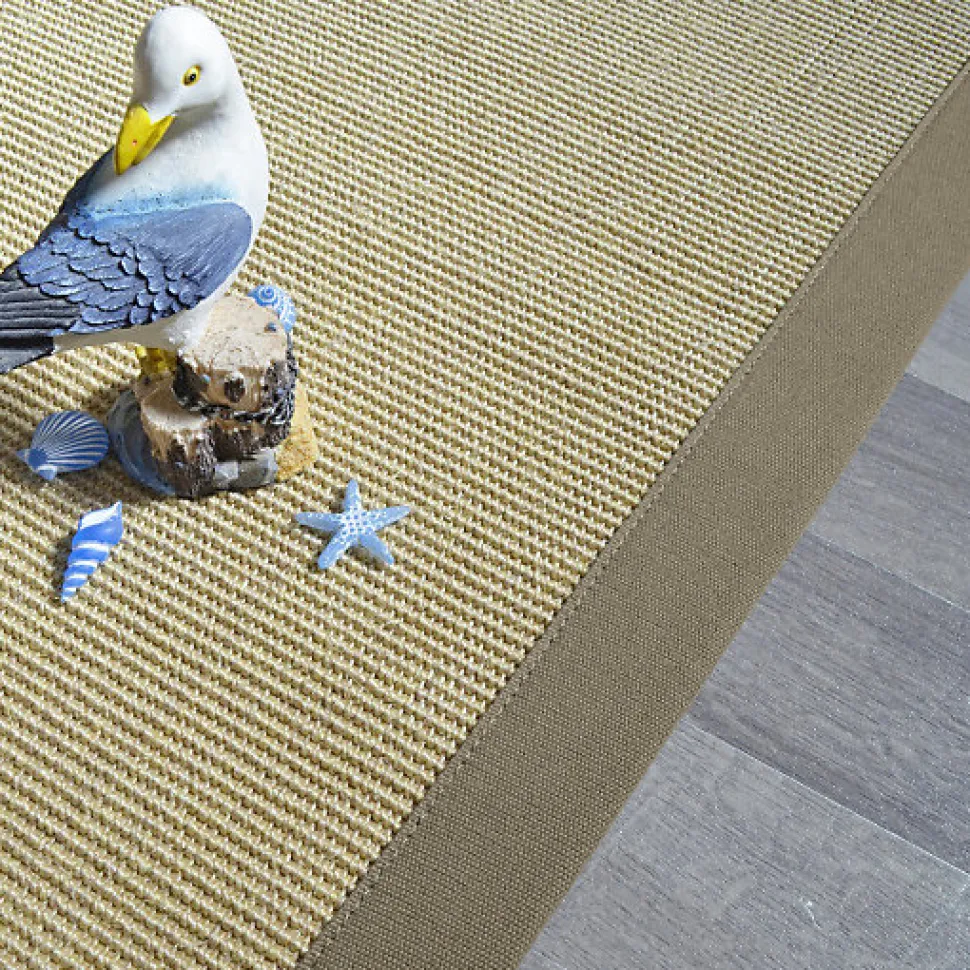 Tapis sisal Yucatan sable - Ganse taupe - 80 x 150 cm