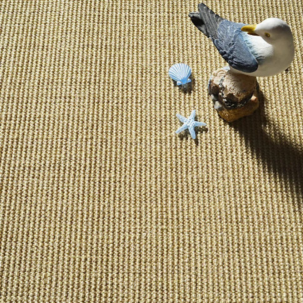Tapis sisal Yucatan sable - Ganse taupe - 80 x 150 cm