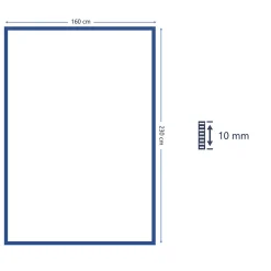 Tapis tissé main Laine L. 160 x l. 230 x ep. 1 cm gris GoodHome