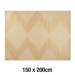 Tapis tissé plat Donaji ethnique L.200 x l.150 cm