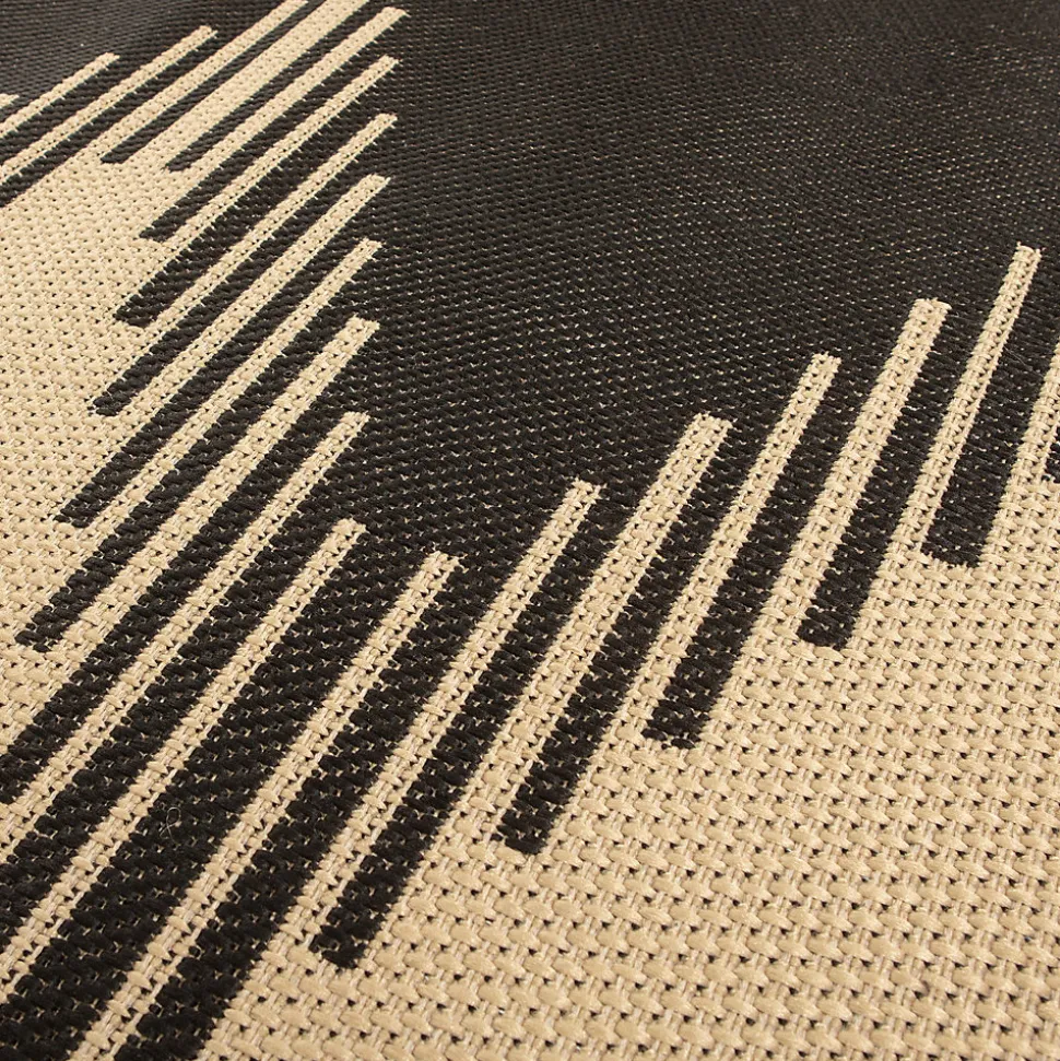 Tapis tissé plat Izel ethnique naturel L.200 x l.150 cm