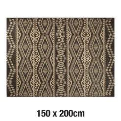 Tapis tissé plat Nelli ethnique L.200 x l.150 cm