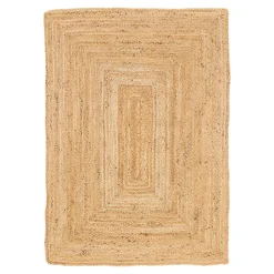 Tapis tissage à plat Melua GoodHome L. 200cm x l. 290cm naturel
