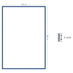 Tapis tissage à plat Melua GoodHome L. 200cm x l. 290cm naturel