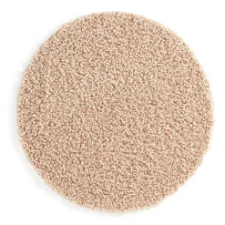 Tapis toucher bouclette beige Ø90 x ep.3cm