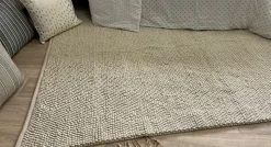 Tapis tricot Alaska écru L.200 x l.150 cm