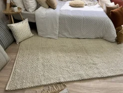 Tapis tricot Alaska écru L.200 x l.150 cm