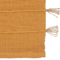 Tapis Tula en coton avec pompon en jute 60x90cm- Noir- Atmosphera