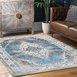 TAPIS TUTUMI DESIGN 2 180X260 BLUE