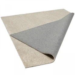 Tapis uni à poils longs en polypropylène 160 x 230 cm sable Oviala