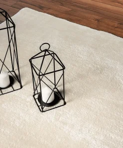 Tapis uni antidérapant lavable Beige - 160 x 160 cm Ronde - RELAX