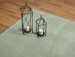 Tapis uni antidérapant lavable Vert - 200 x 280 cm - RELAX