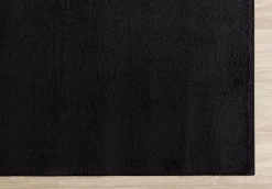Tapis uni antidérapant lavable Noir - 240 x 340 cm - RELAX
