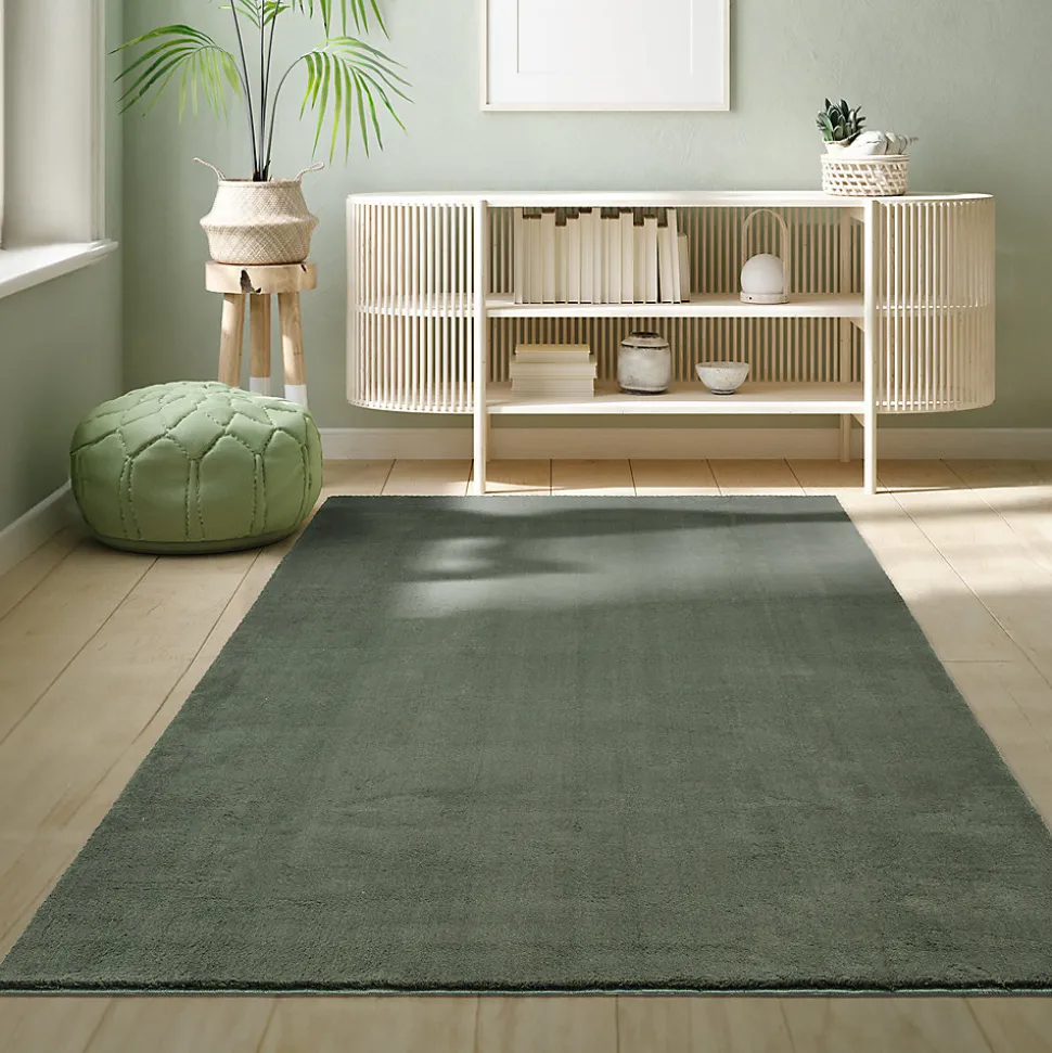 Tapis uni antidérapant lavable Forêt - 80 x 150 cm - RELAX