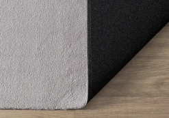 Tapis uni antidérapant lavable Gris - 120 x 160 cm - RELAX