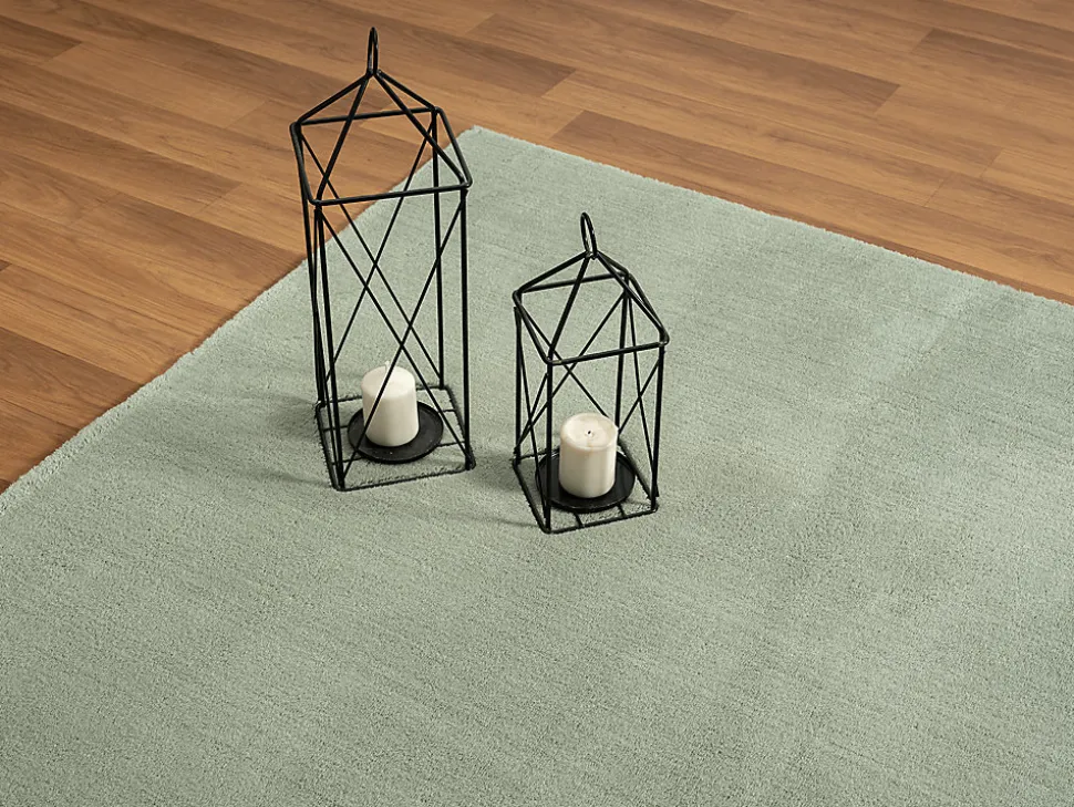 Tapis uni antidérapant lavable Vert - 120 x 160 cm - RELAX