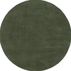Tapis uni antidérapant lavable Forêt - 200 cm Ronde - RELAX
