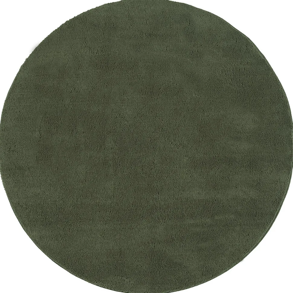 Tapis uni antidérapant lavable Forêt - 200 cm Ronde - RELAX