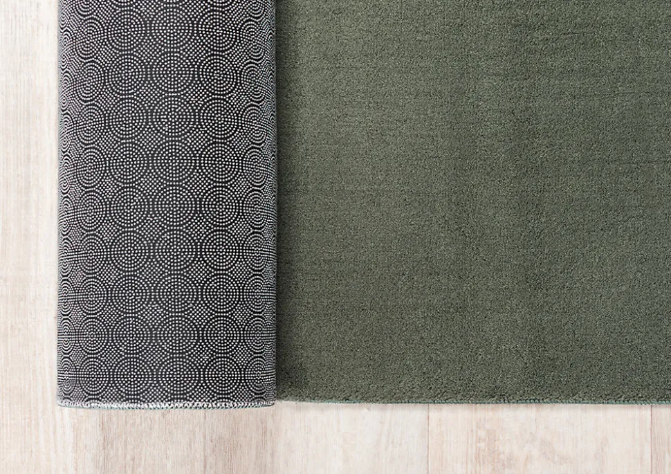 Tapis uni antidérapant lavable Forêt - 200 cm Ronde - RELAX