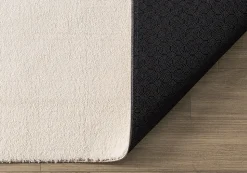 Tapis uni antidérapant lavable Beige - 160 x 220 cm - RELAX