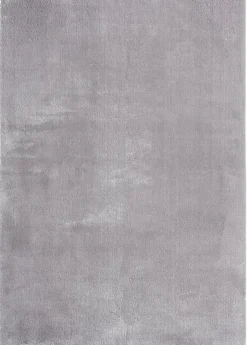 Tapis uni antidérapant lavable Gris - 160 x 220 cm - RELAX
