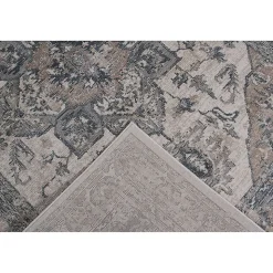 Tapis vintage rectangle rayé beige Gobi 230x160 CM - Beige clair