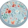 Tapis vinyl rond pour la salle à manger Tulup fi100 cm Facile d'entretien Fleurs des prés