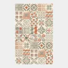 Tapis Vinyle - Carreaux de ciment - Rouge brique - 100 x 200 cm