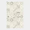 Tapis Vinyle - Carreaux de ciment - Noir - 100 x 160 cm