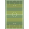 Tapis vinyle motif terrain de football coloris vert L.83x l.49,5 cm x ep. 2 mm
