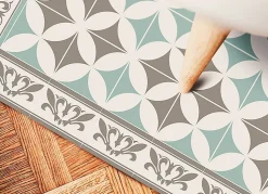 Tapis vinyle Tulup 80x120 cm Facile d'entretien Carreaux portugais