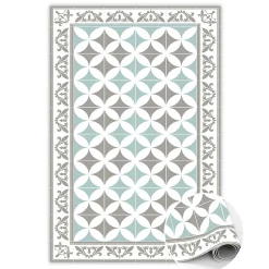 Tapis vinyle Tulup 120x180 cm Facile d'entretien Carreaux portugais