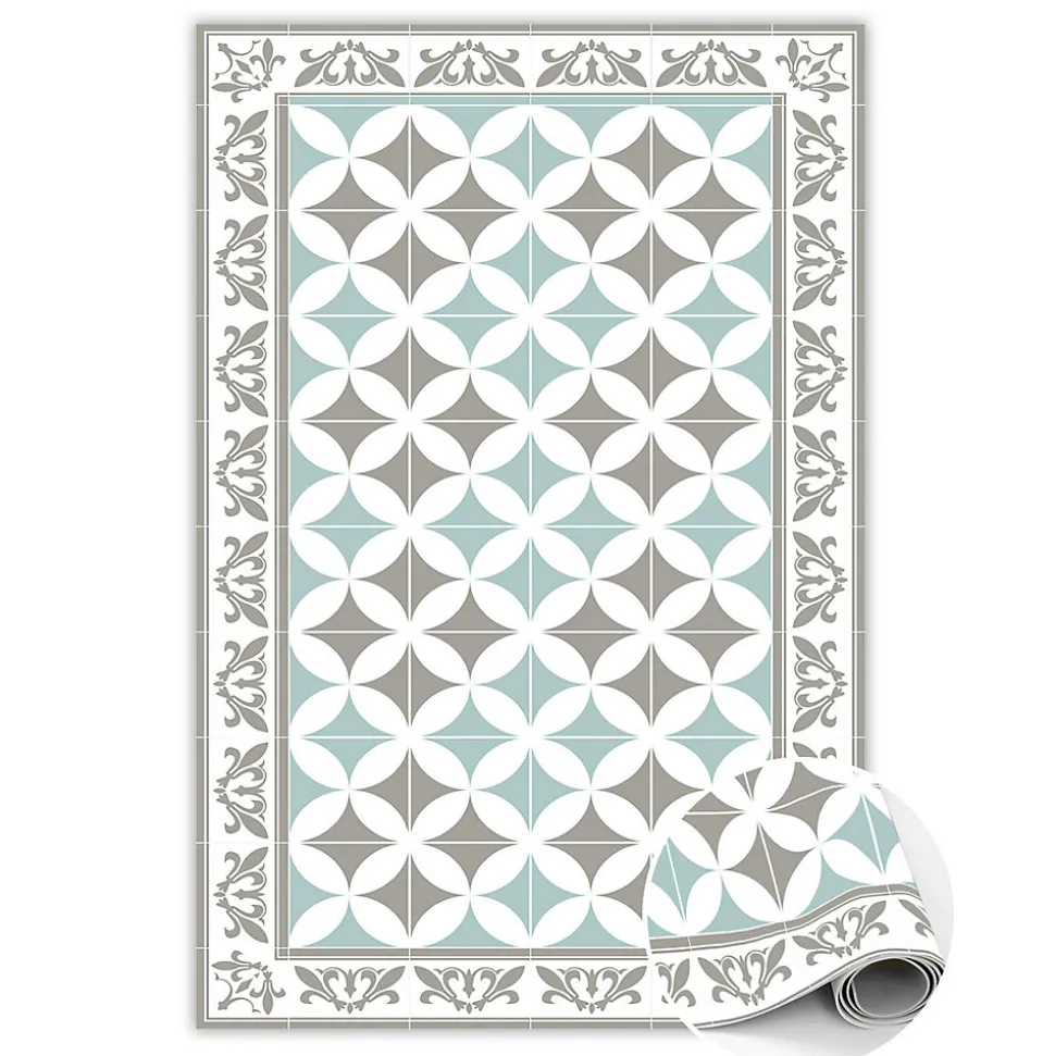 Tapis vinyle Tulup 120x180 cm Facile d'entretien Carreaux portugais