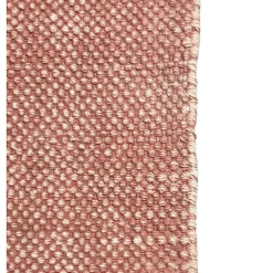 Tapis 150x200 cm tissé en coton rouge à franges - CLIFFORD 2987