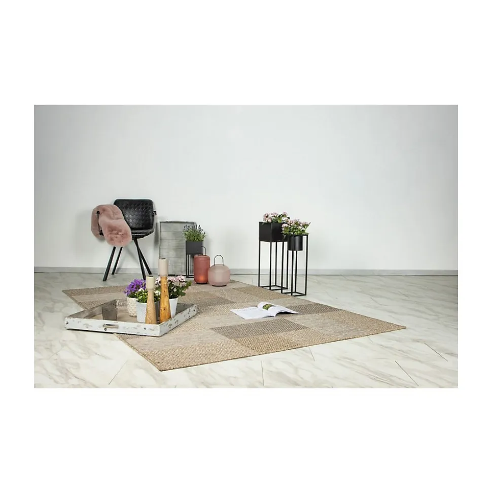 Tapis 290x200cm, design C603A coloris naturel - Confort et élégance pour votre intérieur